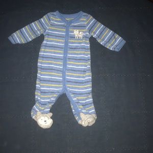 Baby wolf footie pajamas